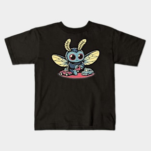 Li'l Legends™: Mothman Plays with Toy Cars Kids T-Shirt